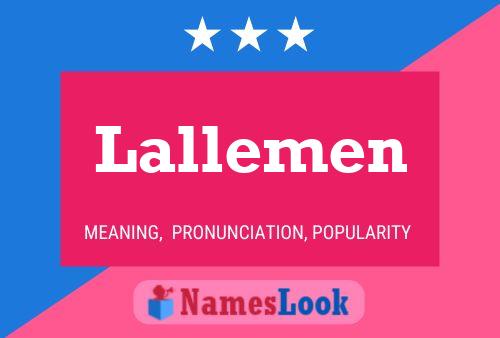 ملصق اسم Lallemen