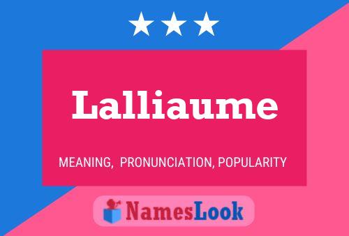 ملصق اسم Lalliaume