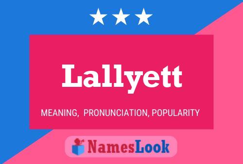 ملصق اسم Lallyett