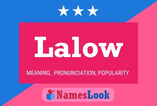 ملصق اسم Lalow