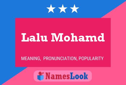 ملصق اسم Lalu Mohamd