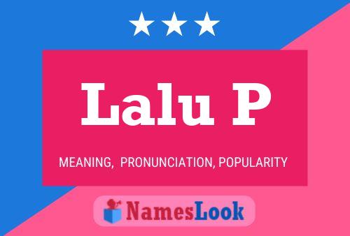 ملصق اسم Lalu P