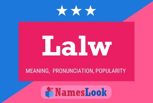 ملصق اسم Lalw