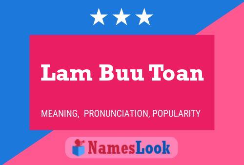 ملصق اسم Lam Buu Toan