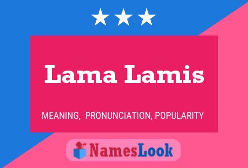 ملصق اسم Lama Lamis