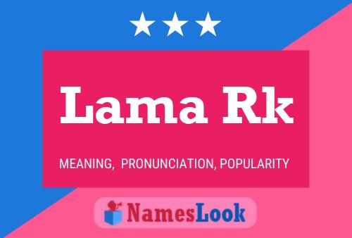 ملصق اسم Lama Rk