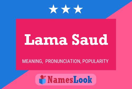 ملصق اسم Lama Saud