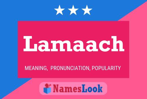 ملصق اسم Lamaach