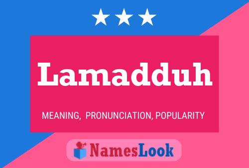 ملصق اسم Lamadduh