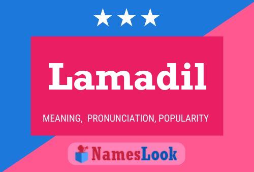 ملصق اسم Lamadil