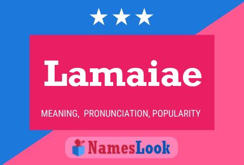 ملصق اسم Lamaiae