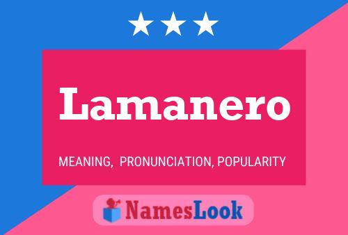 ملصق اسم Lamanero