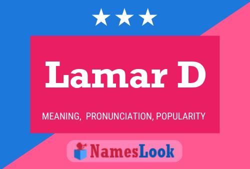 ملصق اسم Lamar D