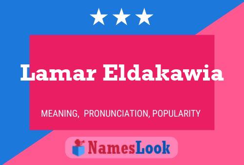 ملصق اسم Lamar Eldakawia