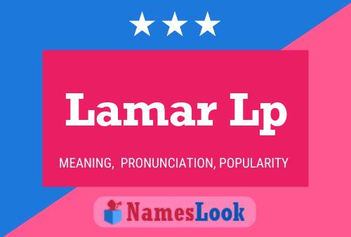 ملصق اسم Lamar Lp