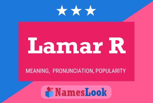 ملصق اسم Lamar R