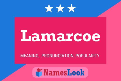 ملصق اسم Lamarcoe