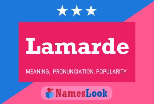 ملصق اسم Lamarde