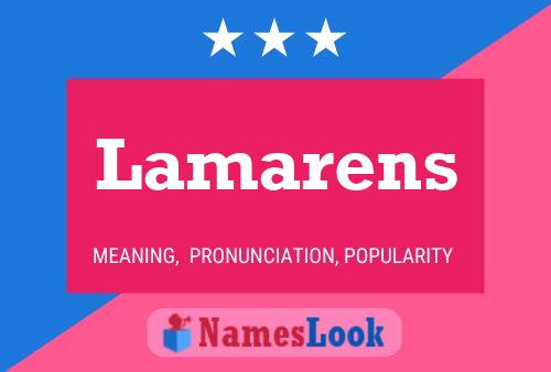 ملصق اسم Lamarens