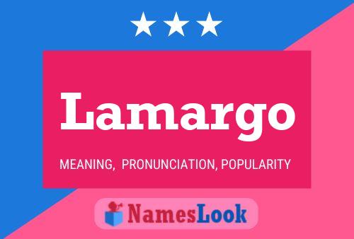 ملصق اسم Lamargo