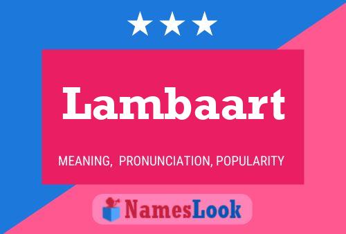 ملصق اسم Lambaart