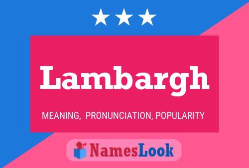 ملصق اسم Lambargh