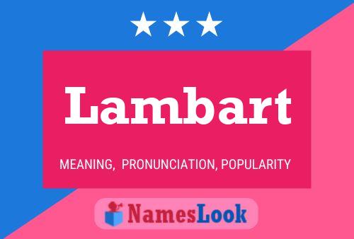 ملصق اسم Lambart