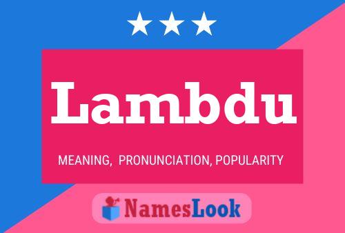 ملصق اسم Lambdu