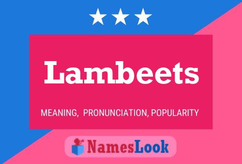 ملصق اسم Lambeets