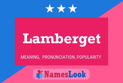 ملصق اسم Lamberget