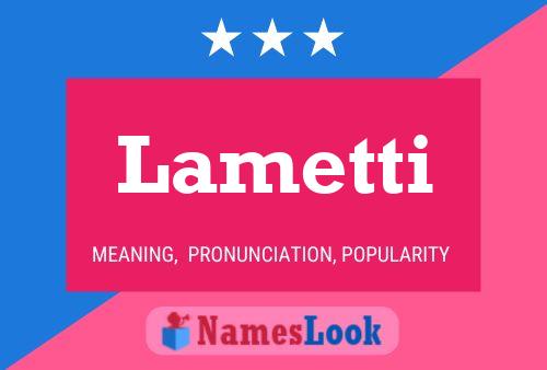 ملصق اسم Lametti