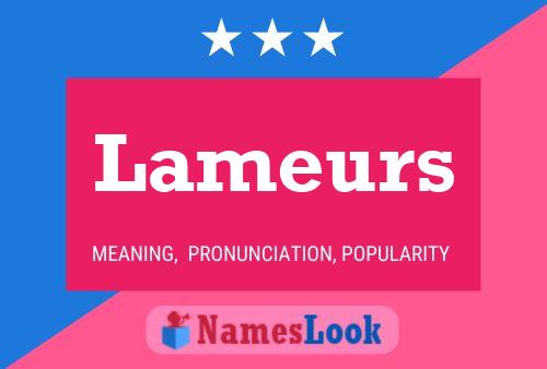 ملصق اسم Lameurs