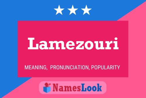 ملصق اسم Lamezouri