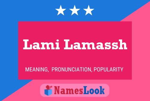 ملصق اسم Lami Lamassh