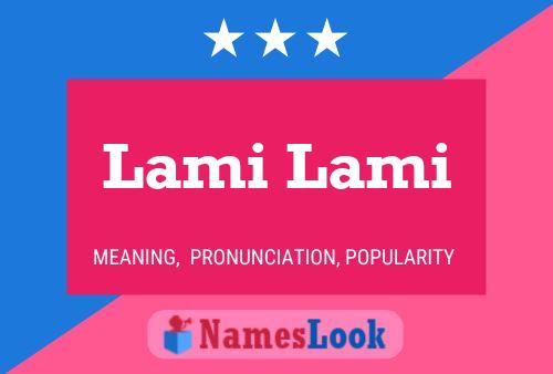 ملصق اسم Lami Lami