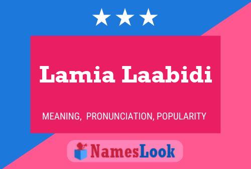 ملصق اسم Lamia Laabidi