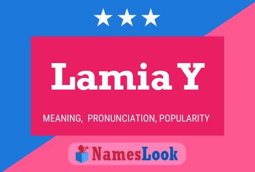 ملصق اسم Lamia Y