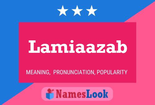 ملصق اسم Lamiaazab