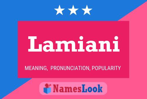 ملصق اسم Lamiani