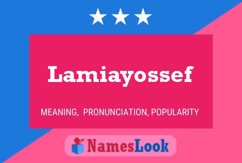 ملصق اسم Lamiayossef