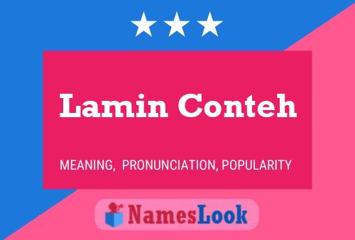 ملصق اسم Lamin Conteh