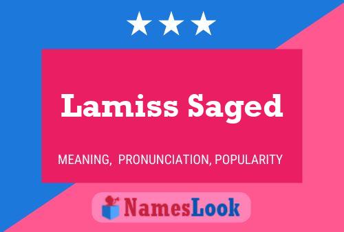 ملصق اسم Lamiss Saged