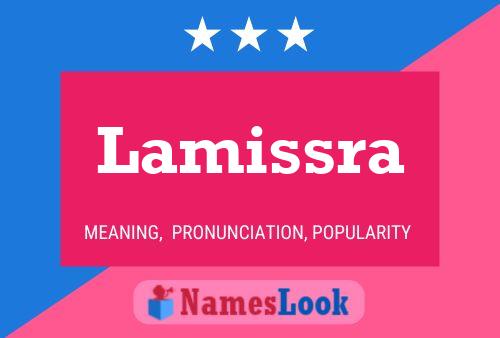 ملصق اسم Lamissra