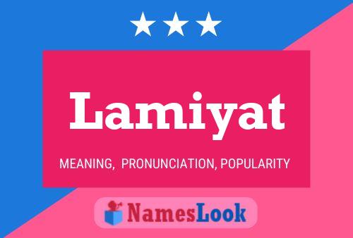 ملصق اسم Lamiyat