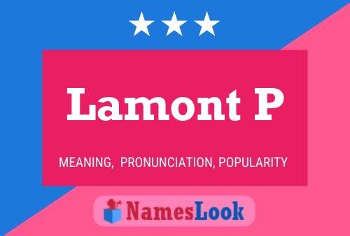 ملصق اسم Lamont P