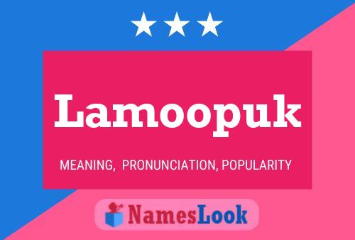 ملصق اسم Lamoopuk