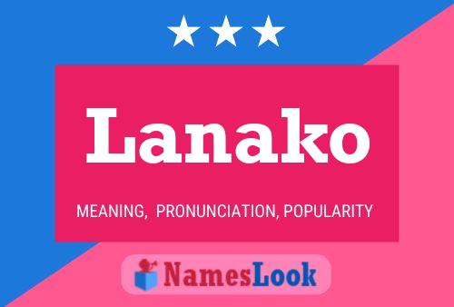 ملصق اسم Lanako