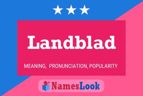 ملصق اسم Landblad