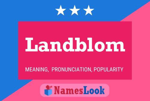 ملصق اسم Landblom