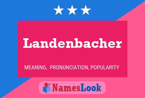 ملصق اسم Landenbacher